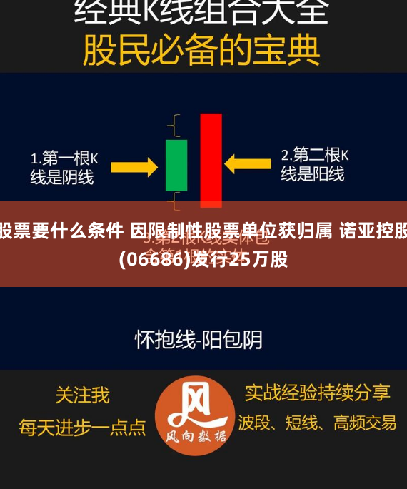 股票要什么条件 因限制性股票单位获归属 诺亚控股(06686)发行25万股